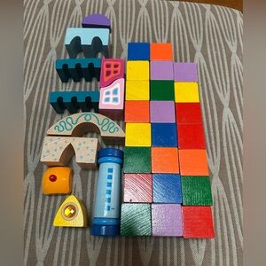 Haba Colorful Wooden Building Blocks Set